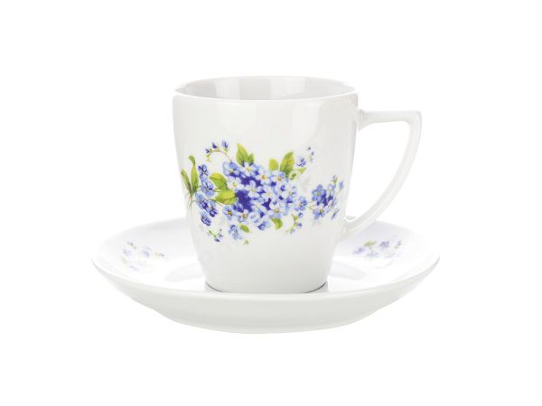 Filiżanka ze spodkiem 0,2 L / 14 cm Lubiana - Beata/Sonia 7218 Niezapominajka Filiżanka ze spodkiem 0,2 L / 14 cm Lubiana - Beata/Sonia 7218 Niezapominajka