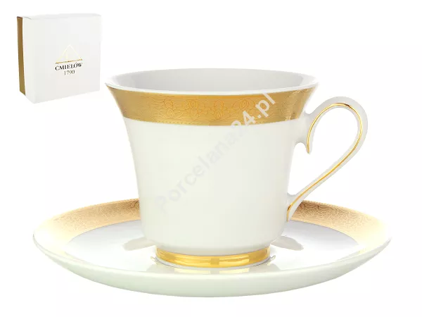 Filiżanka ze spodkiem 0,22 L / 15,7 cm Ćmielów - Margaret G666 Filiżanka ze spodkiem 0,22 L / 15,7 cm Ćmielów - Margaret G666