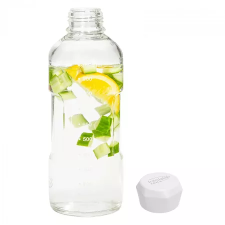 Butelka 1000 ml Trendglas - Blue Ocean biała nakrętka 4E.330200 Butelka 1000 ml Trendglas - Blue Ocean biała nakrętka 4E.330200