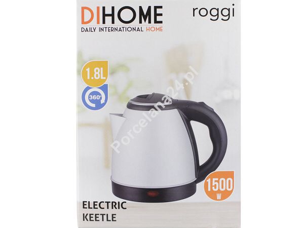 Czajnik elektryczny 1,8 L / 1500W DIH - Roggi Biały 1OD.DI7501W Czajnik elektryczny 1,8 L / 1500W DIH - Roggi Biały 1OD.DI7501W