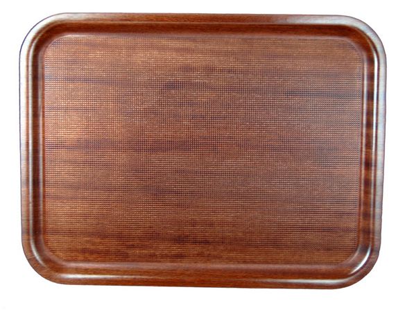 Taca prostokątna antypoślizgowa mahoniowa laminowana (55 x 40) cm 1s.410550 Taca prostokątna antypoślizgowa mahoniowa laminowana (55 x 40) cm 1s.410550