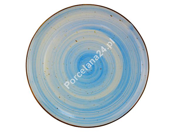 Talerz płytki 27 cm Kera Ceramika - Still Rustic Niebieski Talerz płytki 27 cm Kera Ceramika - Still Rustic Niebieski
