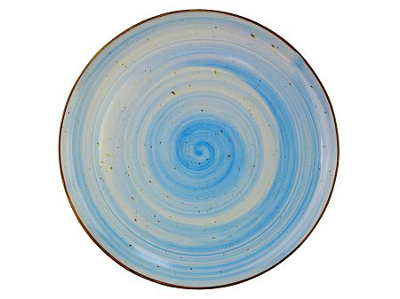Talerz płytki 27 cm Kera Ceramika - Still Rustic Niebieski