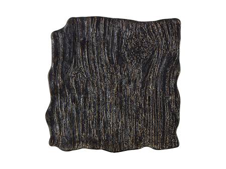 Talerz kwadratowy 21 cm Kera Ceramika - Moku Cristall Hematyt