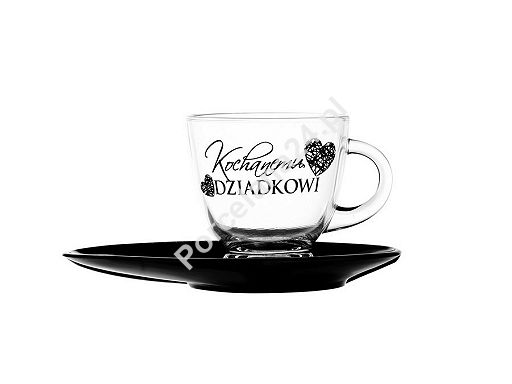 Filiżanka ze spodkiem 230 ml Glasmark - Kochanemu Dziadkowi 4G.50-0406-02-7126 Filiżanka ze spodkiem 230 ml Glasmark - Kochanemu Dziadkowi 4G.50-0406-02-7126
