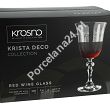 Kpl. kieliszków do wina czerwonego 220 ml (6 szt) Krosno - Krista DECO 6030