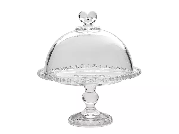 Patera na nodze 19,5 cm z kloszem Altom Design - Love 07.LOV.6953 Patera na nodze 19,5 cm z kloszem Altom Design - Love 07.LOV.6953