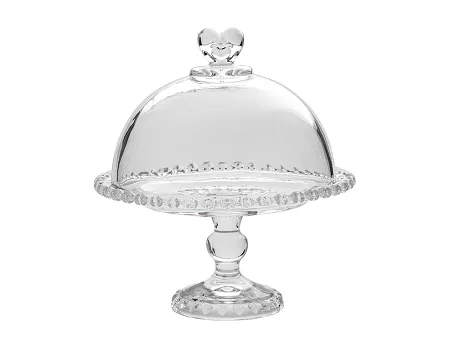 Patera na nodze 19,5 cm z kloszem Altom Design - Love 07.LOV.6953