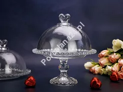 Patera na nodze 19,5 cm z kloszem Altom Design - Love 07.LOV.6953