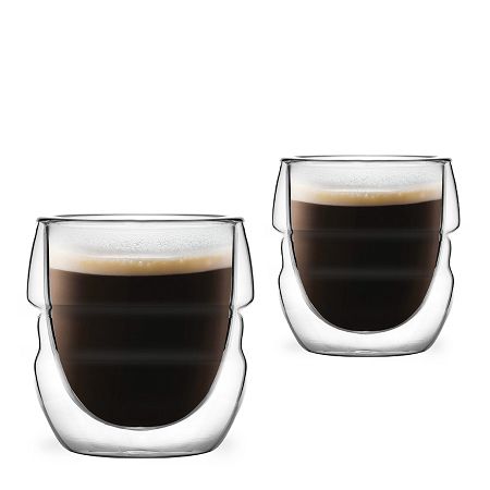 Kpl. filiżanek termicznych do espresso z podwójną ścianką 70 ml (2 szt.) Vialli Design - Sferico 7947 Kpl. filiżanek termicznych do espresso z podwójną ścianką 70 ml (2 szt.) Vialli Design - Sferico 7947