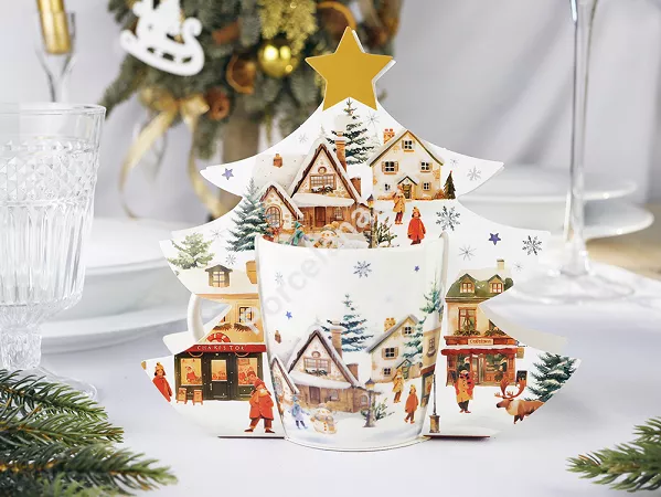 Kubek 0,4 l  Duo - Christmas Village 15.CHV.K40 Kubek 0,4 l  Duo - Christmas Village 15.CHV.K40