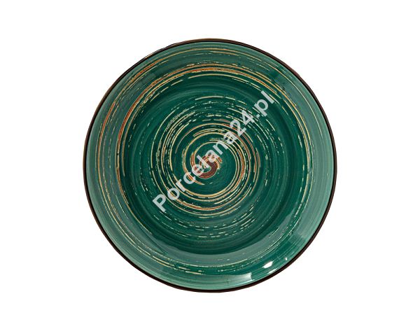 Talerz głęboki 25,5 cm  Wilmax - Spiral Zielony 669527 Talerz głęboki 25,5 cm  Wilmax - Spiral Zielony 669527