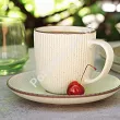 Filiżanka ze spodkiem 0,24 L/ 15 cm Porline - Modo Poranna Szałwia