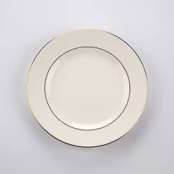 Talerz deserowy 17 cm Altom Design - MariaPaula Ecru ZŁOTA LINIA 23011 (Klasyka / Nova)