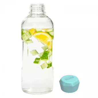 Butelka 1000 ml Trendglas - Blue Ocean niebieska nakrętka 4E.330217