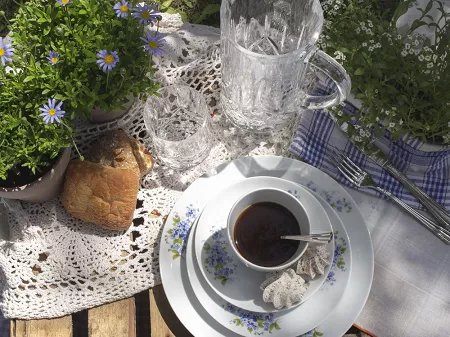 Serwis obiadowo - kawowy na 6 osób (30el) Lubiana - Boss 7218 Niezapominajka