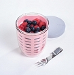 Pojemnik z koszyczkiem 600 ml Mepal - Ellipse Fruit & Veggie Nordic pink 1KM.F&V.188