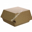 Burger Box 11,5 x 10,5 x 8cm - Opakowanie 10 szt. - Eco papier biały/kraft  E.BB12-10