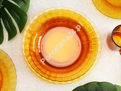 Komplet talerzy na 6 osób (18 el.) Duralex - Picardie Amber 11.DX.PA.KT18