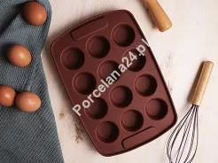 Forma silikonowa do muffinek Karl Hausmann - Brązowa 6.FOR.1510