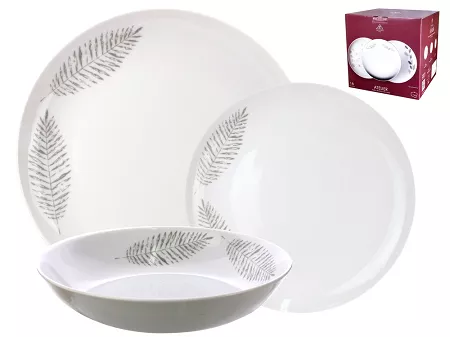Komplet talerzy na 6 osób (18 el) Chodzież - Atelier G755 GIFT BOX