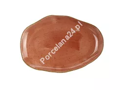 Talerz deserowy 21 cm Lubiana - Stone Age / Ceglasty