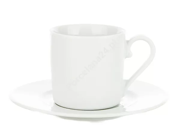 Filiżanka ze spodkiem 0,25 L / 15,7 cm Ćmielów - Jenny 0000 Biała Filiżanka ze spodkiem 0,25 L / 15,7 cm Ćmielów - Jenny 0000 Biała
