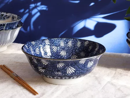 Miska do ramenu 21 cm/1,2 L Tokyo Design Studio - Hana Blue 22267