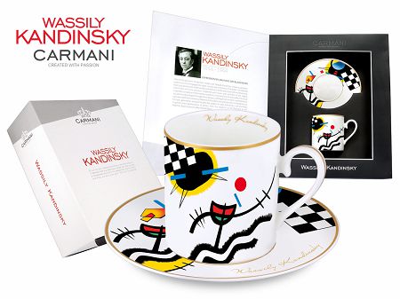 Filiżanka ze spodkiem 0,25 L Carmani - Wassily Kandinsky Contrasting Sounds 33.046-0307
