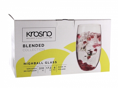 Kpl. szklanek do drinków 510 ml (6 szt) Krosno - Blended A575