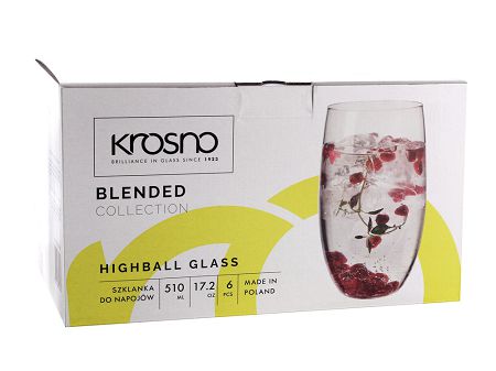 Kpl. szklanek do drinków 510 ml (6 szt) Krosno - Blended A575