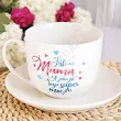 Filiżanka ze spodkiem 0,4 L / 16 cm BGtech - Jestem Mamą a jaka jest Twoja super moc? 30.DM.032