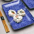 Zestaw do sushi dla 2 osób (4 el.) z pałeczkami Tokyo Design Studio - Kotobuki Karakusa 14347