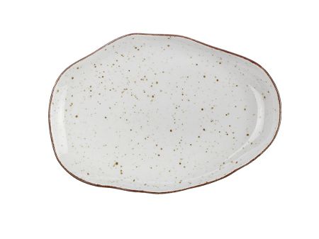 Komplet 6 talerzy deserowych 21 cm Lubiana - Stone Age / Kremowy