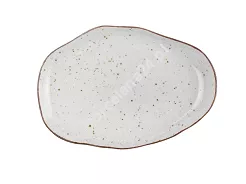 Komplet 6 talerzy deserowych 21 cm Lubiana - Stone Age / Kremowy