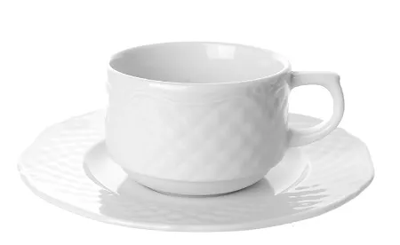 Filiżanka sztaplowana ze spodkiem 0,25 L / 16 cm Lubiana - Afrodyta (nr 2604, 2613)
