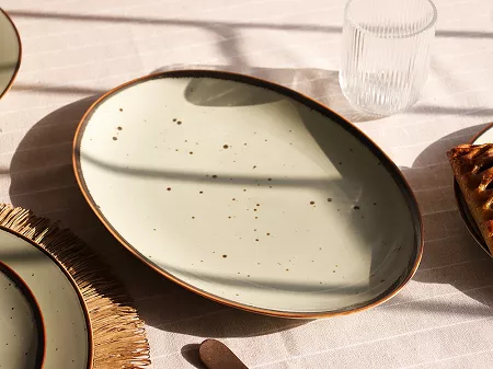 Półmisek 31 cm Bogucice - Alumina Cottage Green Tea 1220