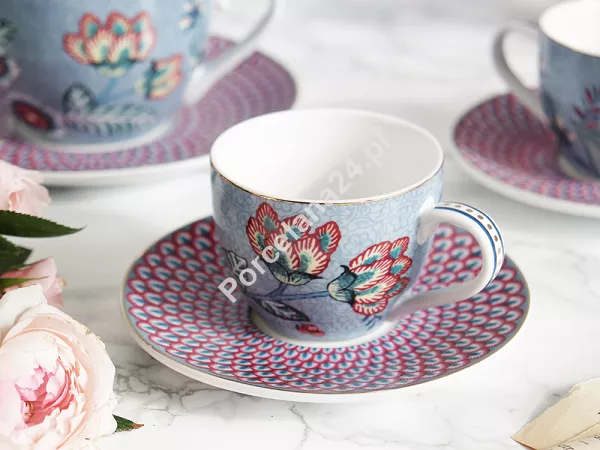 Komplet 2 filiżanek ze spodkiem 0,12 L Pip Studio - Flower Festival Light Blue 51.FFLB.004.138 Komplet 2 filiżanek ze spodkiem 0,12 L Pip Studio - Flower Festival Light Blue 51.FFLB.004.138