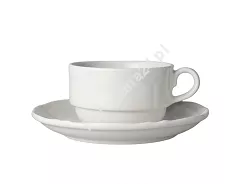 Filiżanka (sztaplowana) ze spodkiem 0,25 L / 16 cm Bogucice - Gino White 1228