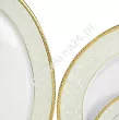 Serwis obiadowy na 6 osób (21 el.) Bogucice - Agawa Gold 677 - WYPRZEDAŻ (W813)