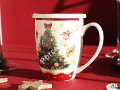 Kubek z zaparzaczem 0,36 l  Duo - Christmas Tree 15.CHT3.KZ