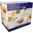 Serwis obiadowo - kawowy na 6 osób (30 el) Lubiana - Celebration biała GIFT BOX