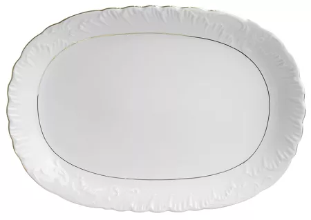 Półmisek 33 cm Ćmielów - Rococo 3604 ZŁOTA LINIA