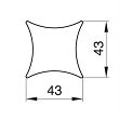 Wykrawacz 4,3 cm Smolik - Diament 4SS.310/V