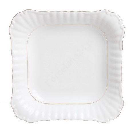 Salaterka kwadratowa 28 cm Chodzież - Iwona B014 ZŁOTA LINIA Salaterka kwadratowa 28 cm Chodzież - Iwona B014 ZŁOTA LINIA