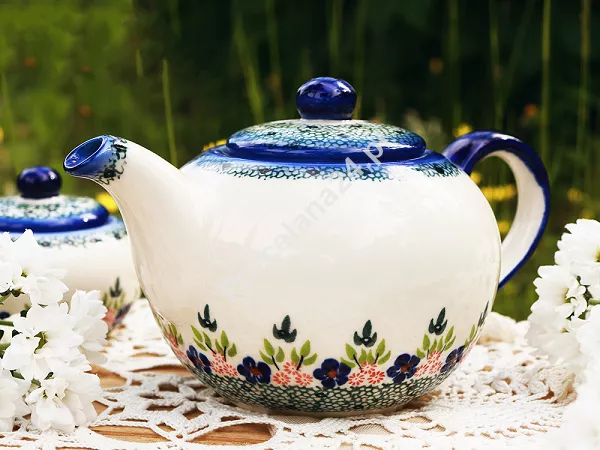 Czajnik 1,5 L Bolesławiec - Mariańska Koronka gat. I Czajnik 1,5 L Bolesławiec - Mariańska Koronka gat. I