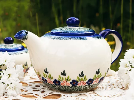 Czajnik 1,5 L Bolesławiec - Mariańska Koronka gat. I