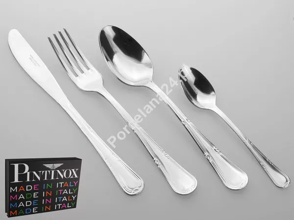 Komplet sztućców 24 cz. na 6 osób PINTINOX - Valencia (2.0 mm) - pudełko Irid 23.0350.92Q1.K24 Komplet sztućców 24 cz. na 6 osób PINTINOX - Valencia (2.0 mm) - pudełko Irid 23.0350.92Q1.K24