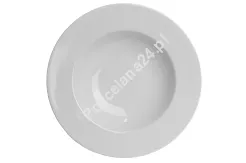 Talerz głęboki 23,5 cm (klasyczny) Lubiana - Roma biała (nr 2121)