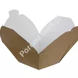 Salad Box 9,5 x 9,5 x 7 cm - Opakowanie 10 szt.- Eco papier biały/kraft E.SB-10